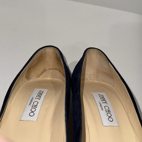 Jimmy Choo Navy Platform Pumps - Picture 6 of 6